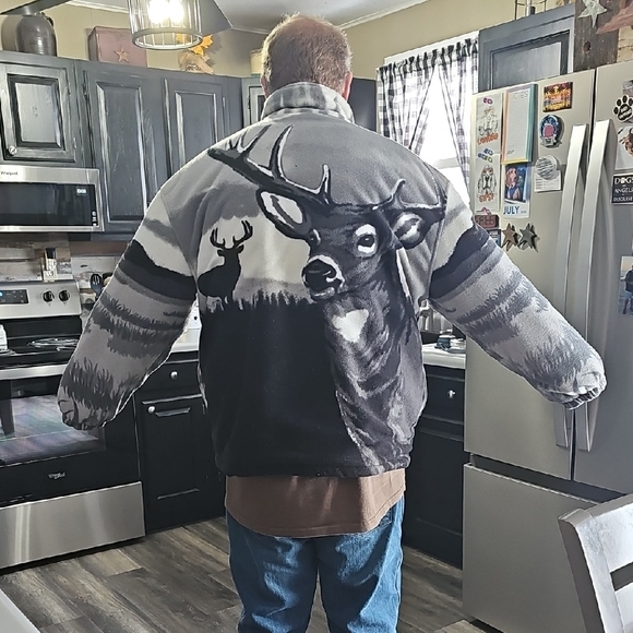 Classic Other - Men's Gray Deer Print Jacket